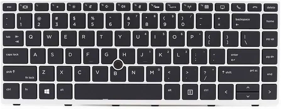 HP EliteBook & ZBook G5/G6 Keyboard Replacement (US Layout, Backlit & Pointer) – Compatible with 830, 840, 846, 735, 745 & 14u Series HP EliteBook & ZBook G5/G6 Keyboard Replacement (US Layout, Backlit & Pointer) – Compatible with 830, 840, 846, 735, 745 & 14u Series