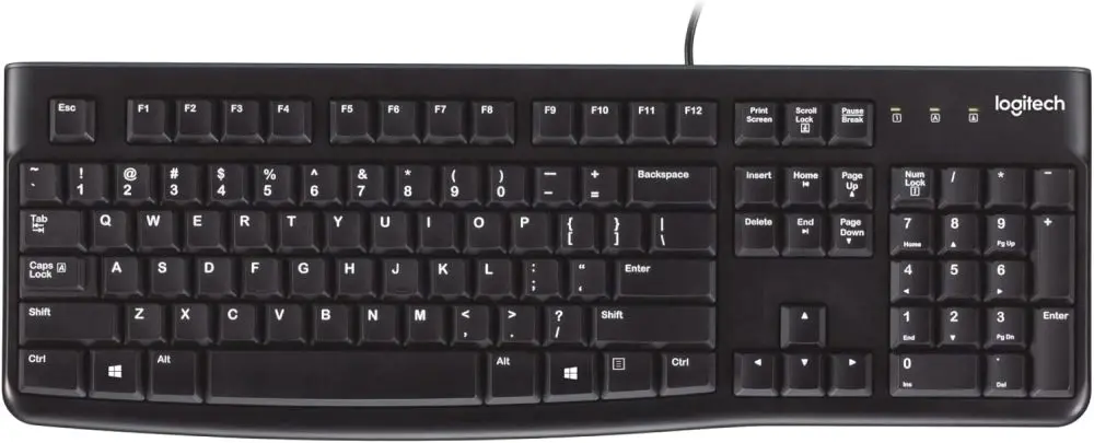 Logitech K120 Corded Keyboard | Full-Size Spill-Resistant Design Logitech K120 Corded Keyboard | Full-Size Spill-Resistant Design - Image 2