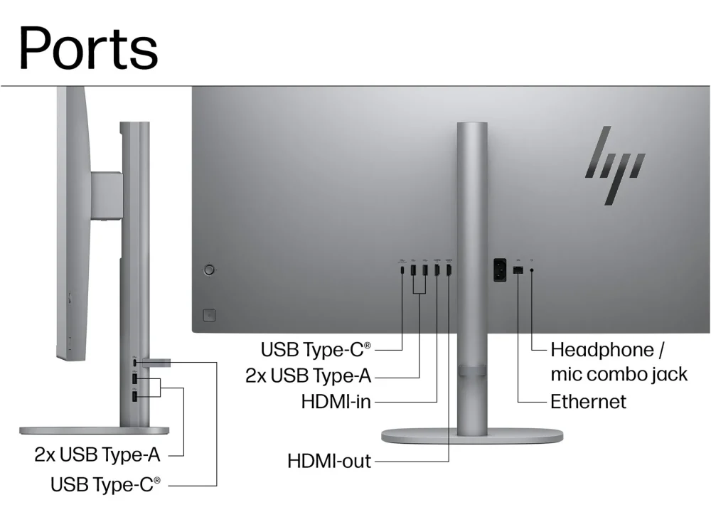 HP OmniStudio X 31.5" All-in-One Desktop PC (Ultra 7 155H, 32GB RAM, 2TB SSD, 4K HDR Display) – Factory Refurbished HP OmniStudio X 31.5" All-in-One Desktop PC (Ultra 7 155H, 32GB RAM, 2TB SSD, 4K HDR Display) – Factory Refurbished - Image 5