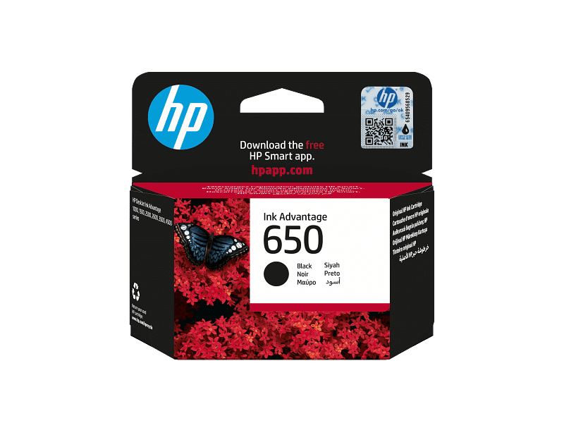 HP 650 Black Original Ink Advantage Cartridge