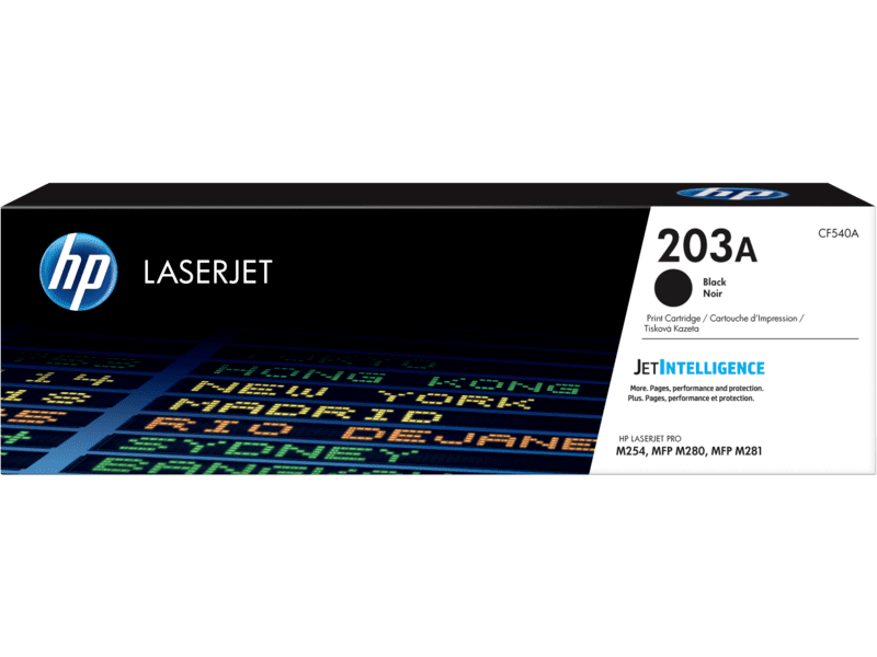 HP 203A Black Original LaserJet Toner Cartridge (CF540A