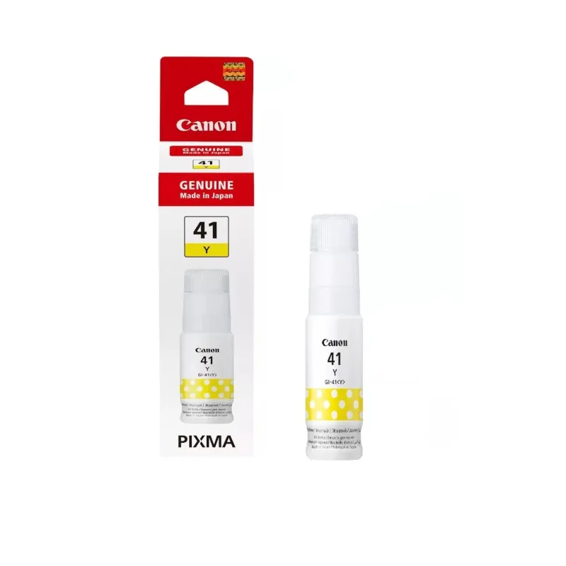 Canon GI-41 Yellow Ink Bottle – 70ml Dye-Based Ink for PIXMA MegaTank G-Series Printers Canon GI-41 Yellow Ink Bottle