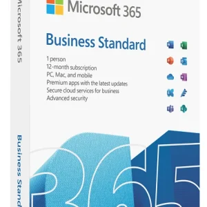 Microsoft 365 Business Standard – 1 Year Subscription (Email, Office Apps, Teams, OneDrive)