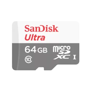 SanDisk Ultra 64GB microSD card 100MB/s Class 10